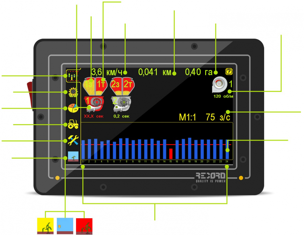 ������� �������� ����� (�����������) ��� John Deere, KINZE, Great plains, Monosem, ����, ���, ����, Gaspardo, Kuhn Planter, Optima Kvernelend.