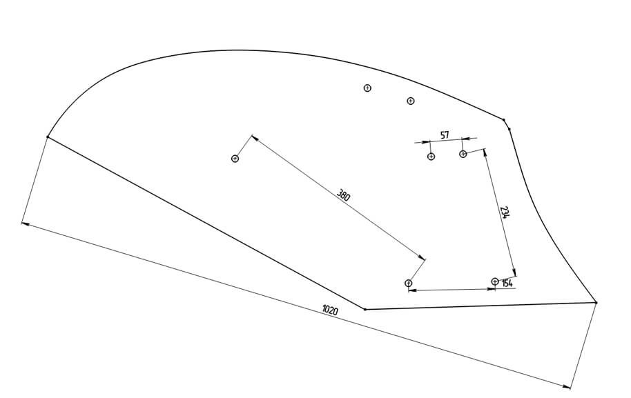 Відвал Bomet 35 ПСГ МБ12 Текрон ( під грудину ) Відвал Bomet 35 ПСГ МБ12 Текрон ( під грудину )