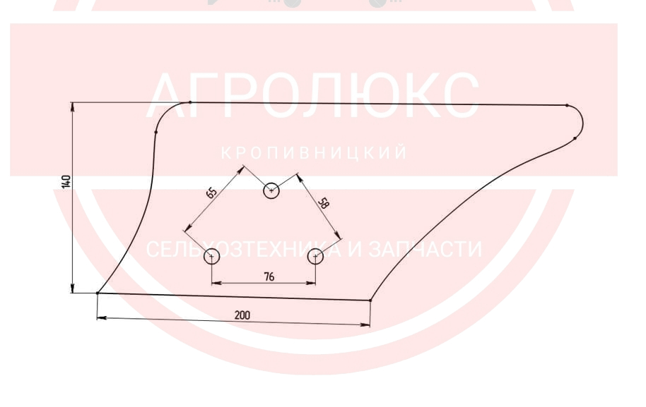 Відвал предплужника ПЛН Tekrone Відвал предплужника ПЛН Tekrone