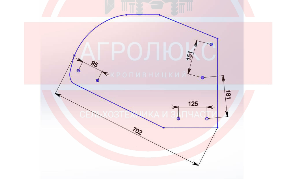 Відвал композитний Tekrone для плуга ПНЯ Відвал композитний Tekrone для плуга ПНЯ