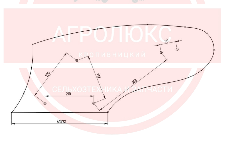 Відвал композитний Текrоne для плуга ПОН Уманьфермаш Відвал композитний Текrоne для плуга ПОН Уманьфермаш